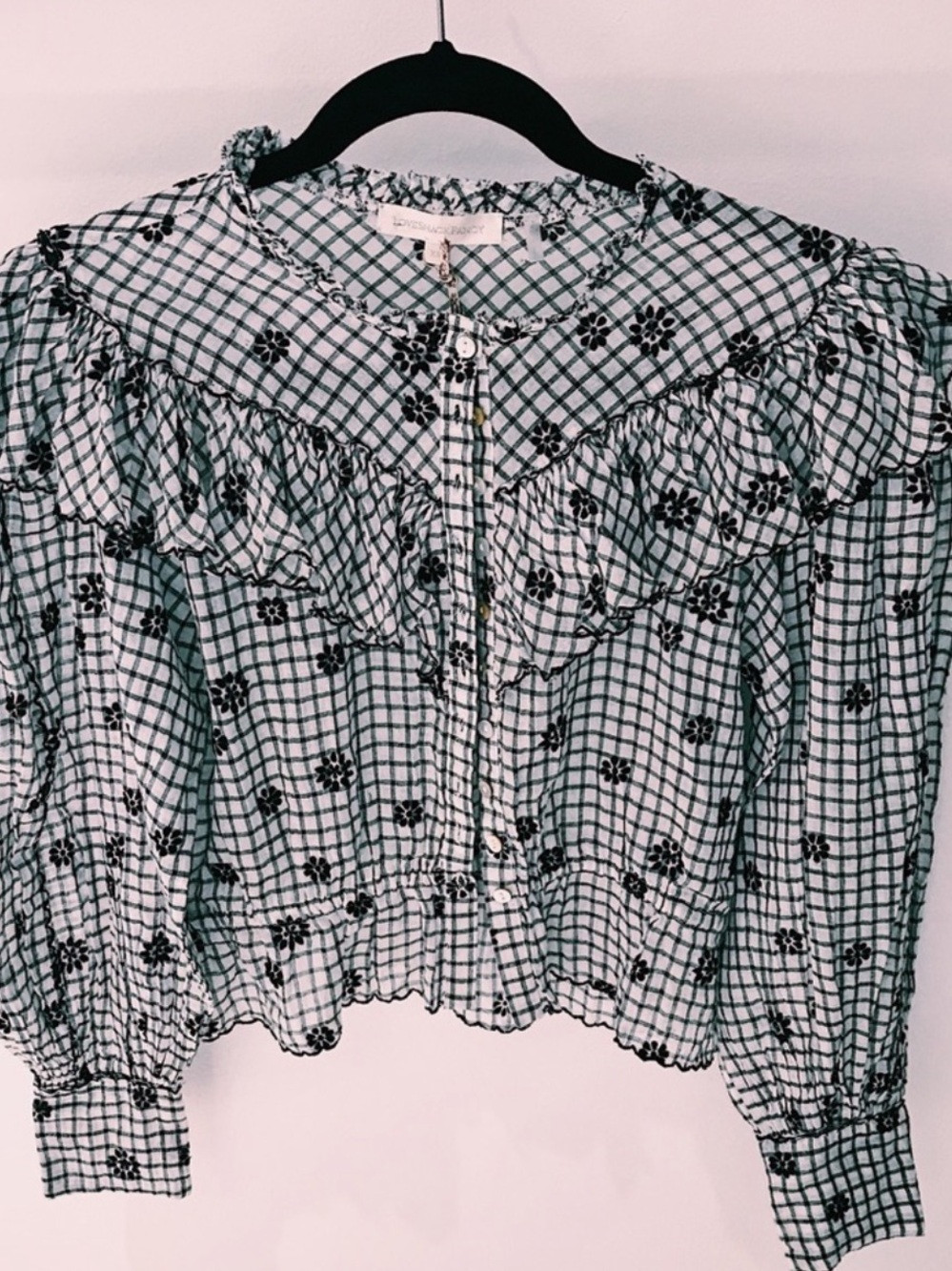 LovehShackFancy Suzanne Ruffle Top - Picture 3 of 9